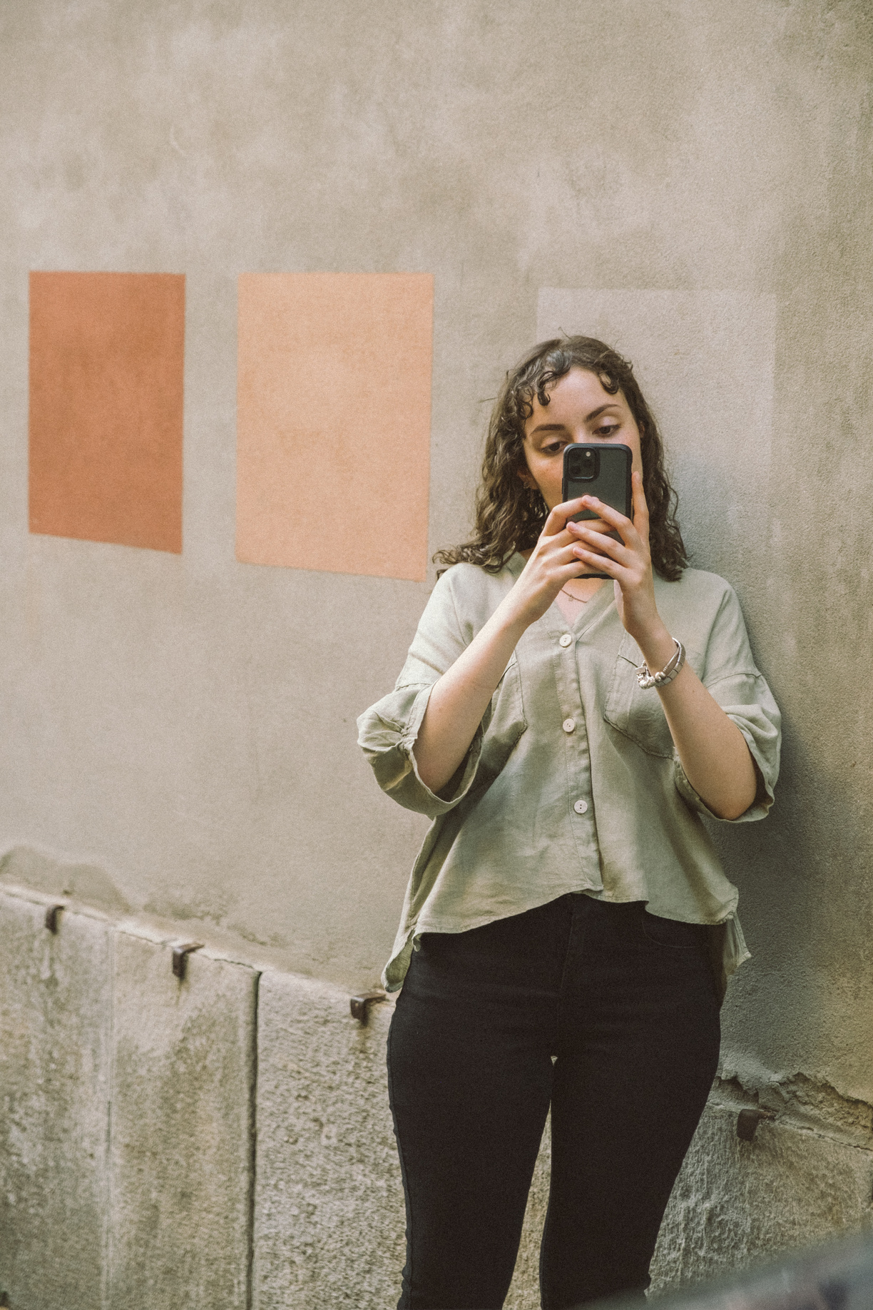 Woman Using Her Mobile Phone 